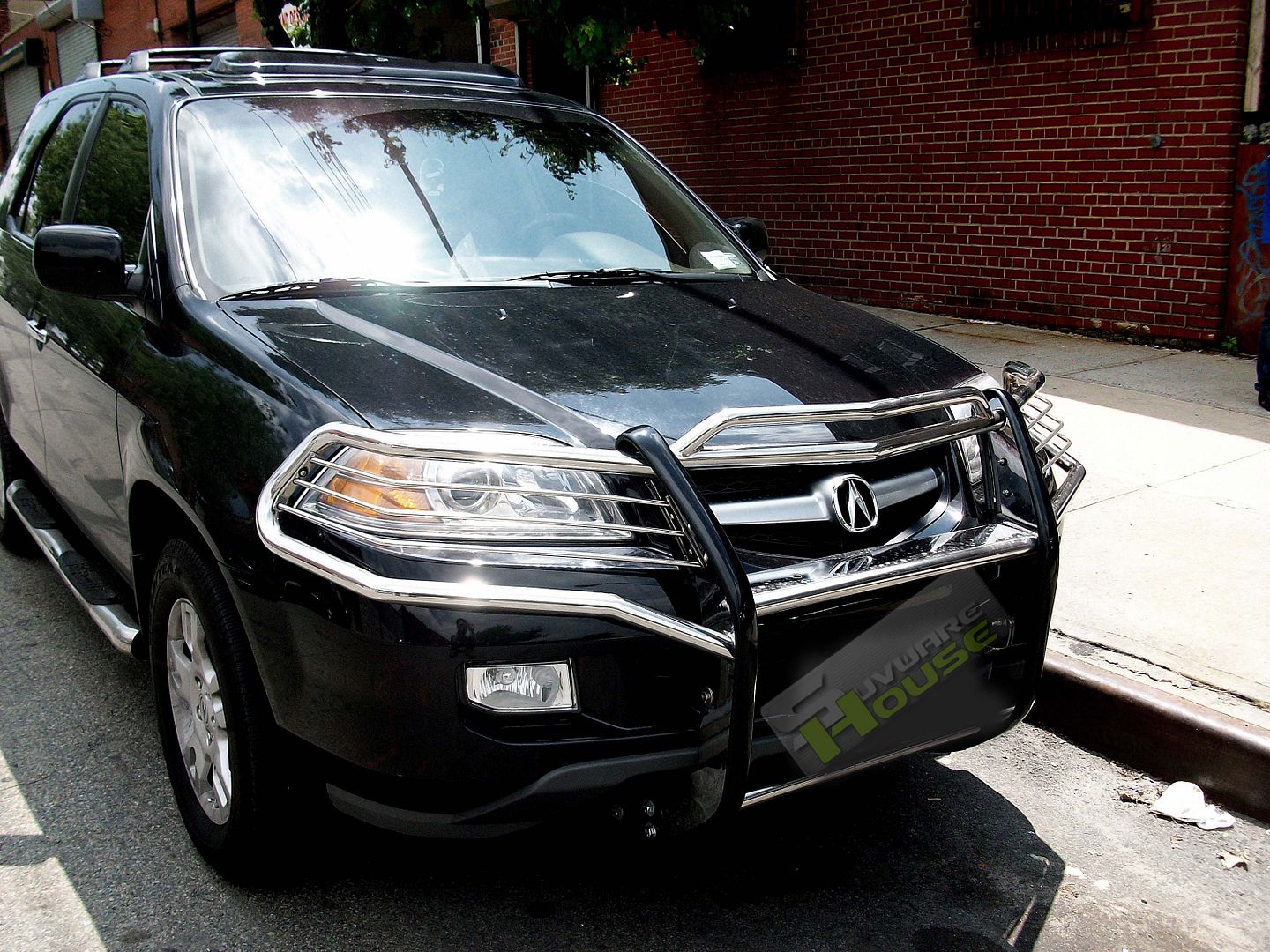 0106 ACURA MDX STAINLESS SS FRONT PUSH GRILL GUARD BRUSH GUARDS BULL