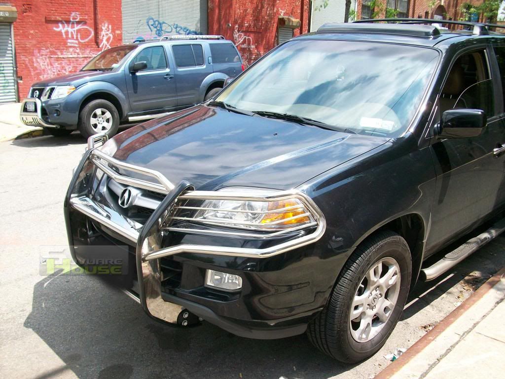 0106 ACURA MDX STAINLESS SS FRONT PUSH GRILL GUARD BRUSH GUARDS BULL