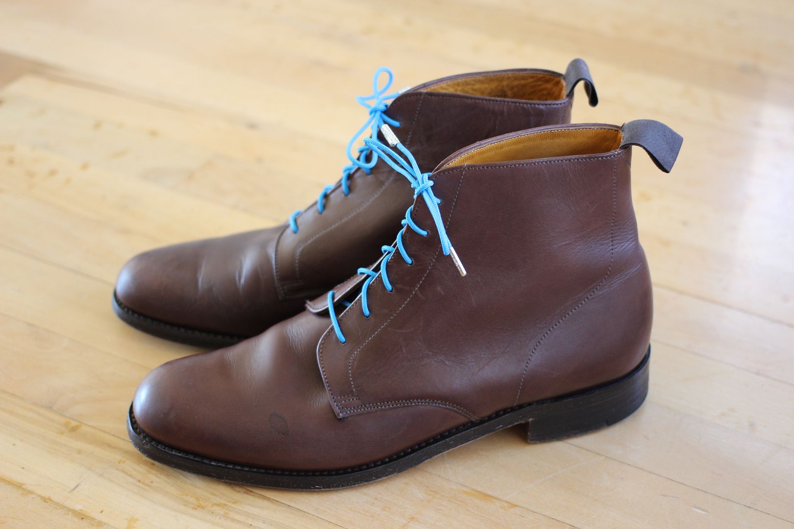 Grenson Brown Leather 6 Eyelet Chukka Boot Sz. 8.5 EF MSRP $400 | eBay