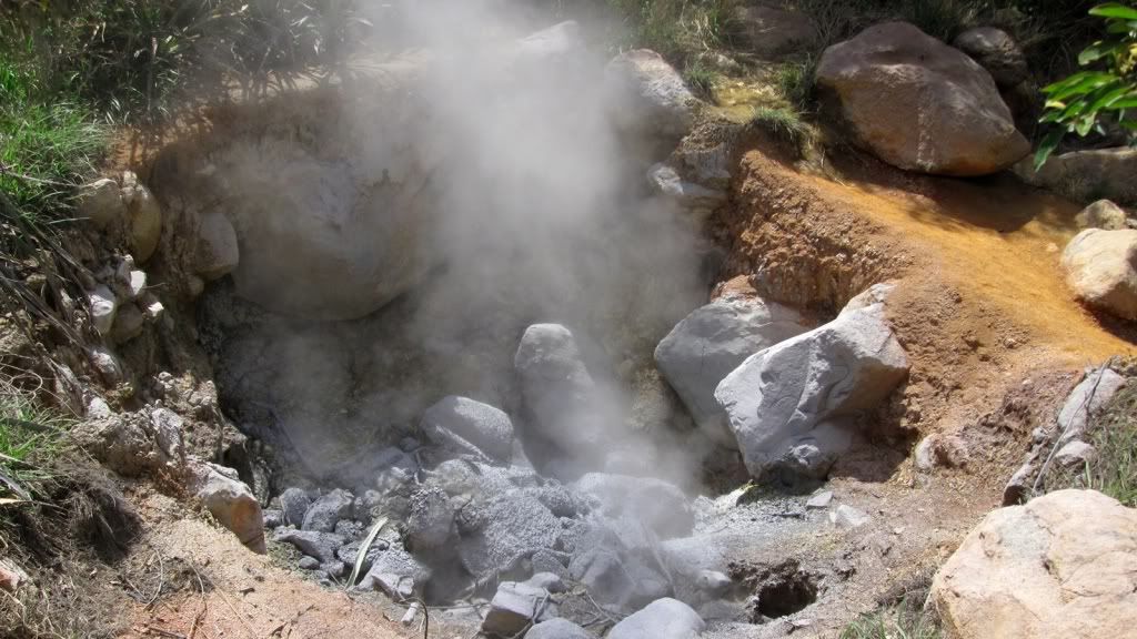 Fumarole im NP Rinc&oacute;n de la Vieja