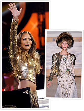 Jennifer Lopez American Idol Gold Jacket