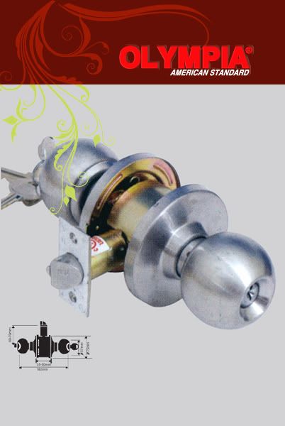 kh&oacute;a,kh&oacute;a cửa,kh&oacute;a tay nắm tr&ograve;n,kh&oacute;a tay nắm tr&ograve;n OLY-5800 series,kh&oacute;a cửa cao cấp