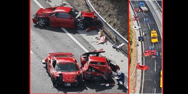 Inilah Kecelakaan Termahal Di Dunia!, Ferrari, Kecelakaan termahal, kecelakaan