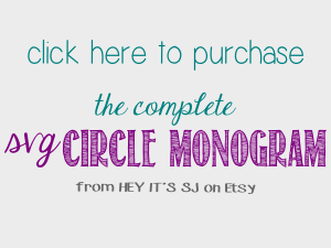 Purchase Circle Monogram on Etsy