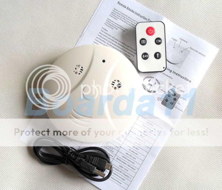 SPY Smoke Detector model Camera Hidden Surveillance DVR Motion 