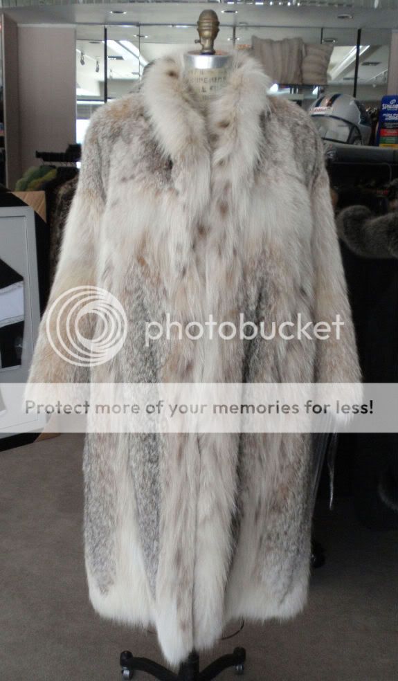 Canadian Lynx Fur Coat Pre Owned